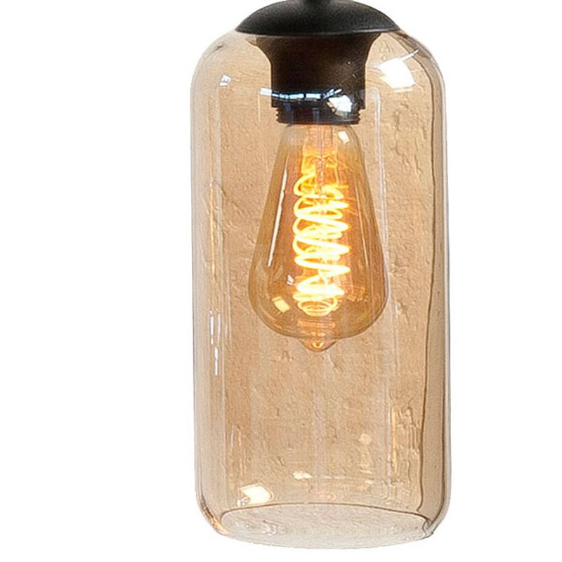 Foto van Light & design - hanglamp - modern - glas - amber - voor binnen - woonkamer - eetkamer - slaapkamer - hal