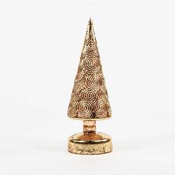 Foto van Anna'ss collection - tree glass antique gold 9x27cm /10led classic warm / me