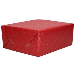 Foto van 3x rollen kerst inpakpapier/cadeaupapier bordeaux rood 2,5 x 0,7 meter - cadeaupapier