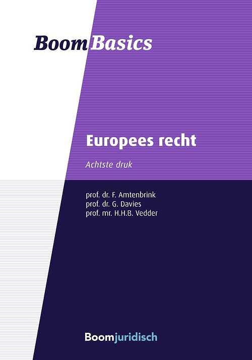 Foto van Europees recht - f. amtenbrink, g. davies, h. vedder - ebook (9789462749160)