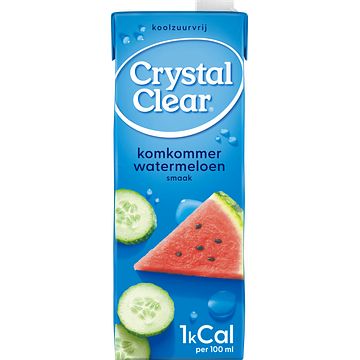 Foto van 2e halve prijs | crystal clear cucumber watermelon pak 1,5l aanbieding bij jumbo