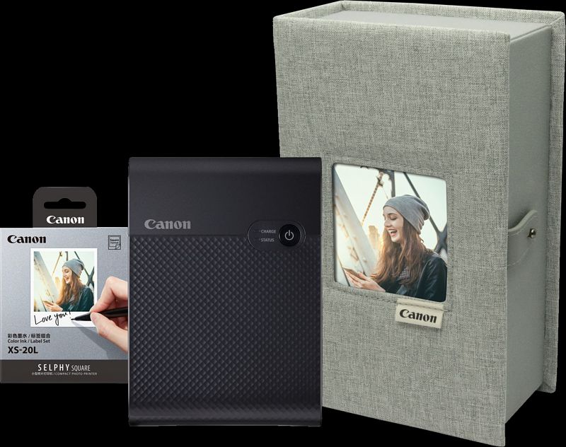 Foto van Canon selphy qx10 zwart + case premium kit