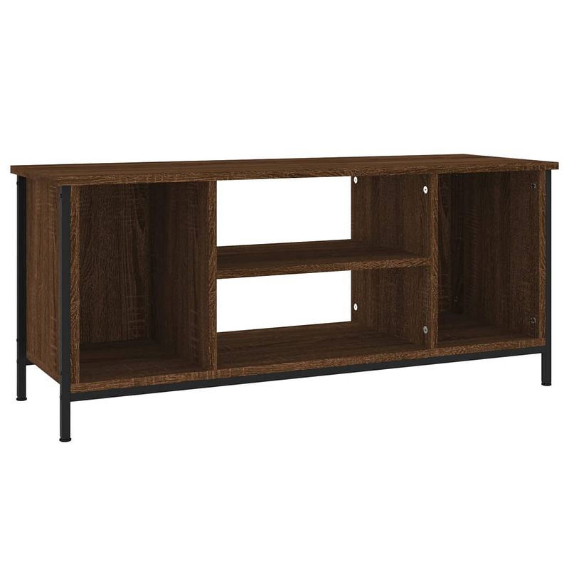 Foto van The living store tv-meubel serene - tv-meubel - 102 x 35 x 45 cm - bruineiken