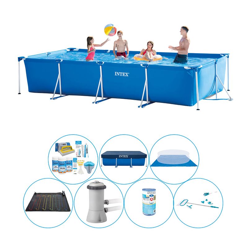 Foto van Zwembad deal - intex frame pool rechthoekig 450x220x84 cm