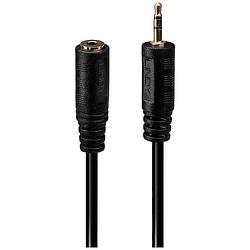 Foto van Lindy 35698 35698 jackplug audio adapter [1x jackplug male 2,5 mm - 1x jackplug female 3,5 mm] zwart