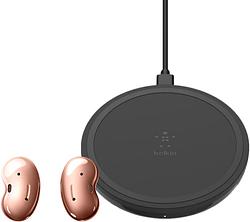 Foto van Samsung galaxy buds live brons + belkin boost up draadloze oplader 10w zwart