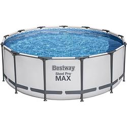 Foto van Bestway rond bovengronds zwembad bestway steel pro max zwembadset 396x122cm 5618w