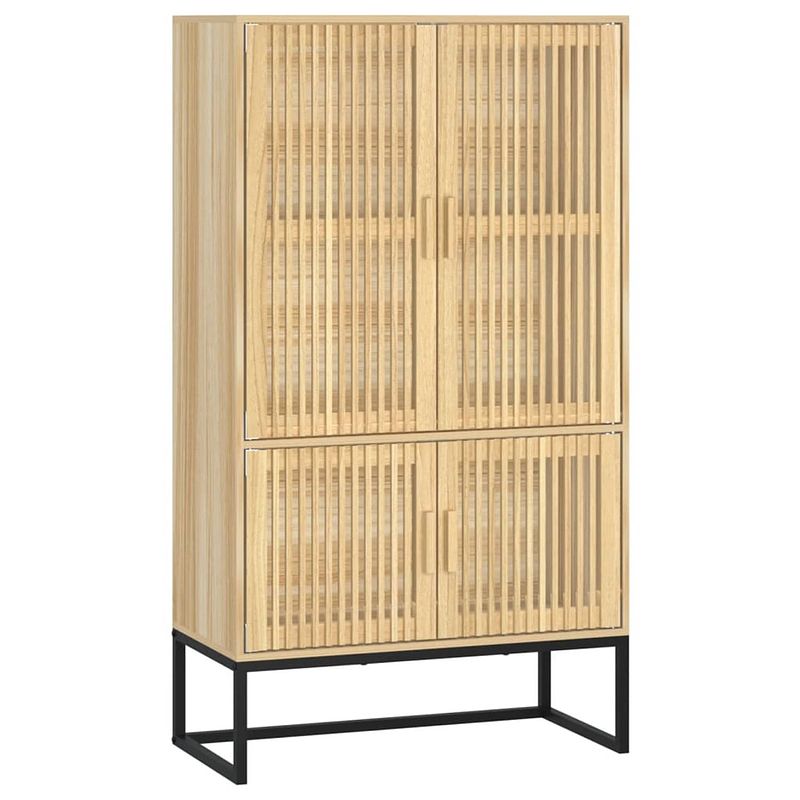 Foto van The living store hoge kast 70x35x125 cm bewerkt hout - kast