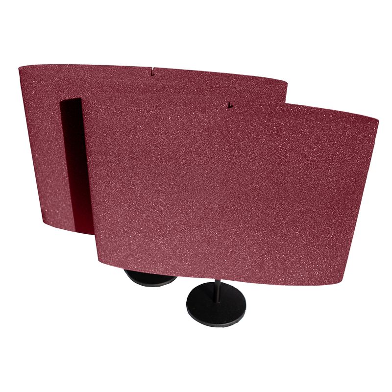 Foto van Auralex deskmax home office bur burgundy panel rood (set van 2)