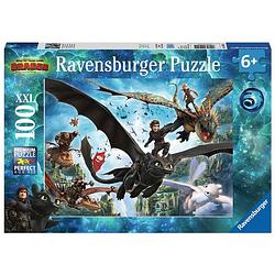 Foto van Ravensburger xxl puzzel dragons 3 100 pieces