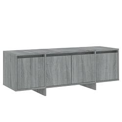 Foto van The living store tv-meubel - grijs sonoma eiken - 120 x 30 x 40.5 cm - 4 deuren