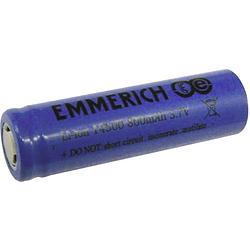 Foto van Emmerich 14500 speciale oplaadbare batterij 14500 flat-top li-ion 3.7 v 800 mah