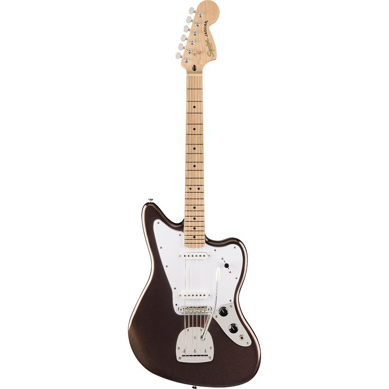 Foto van Squier affinity series jaguar mn mystic metallic brown elektrische gitaar