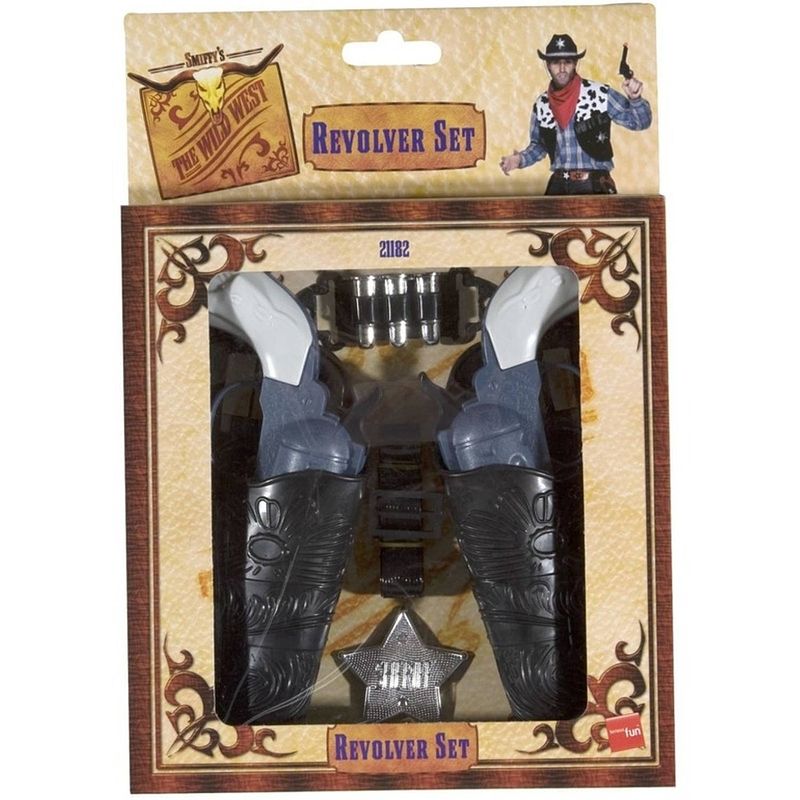 Foto van Verkleed sheriff/cowboy wapens met holster - verkleedattributen