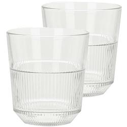 Foto van Excellent houseware drinkglazen - 8x - transparant - 270 ml - 8x8 cm - drinkglazen