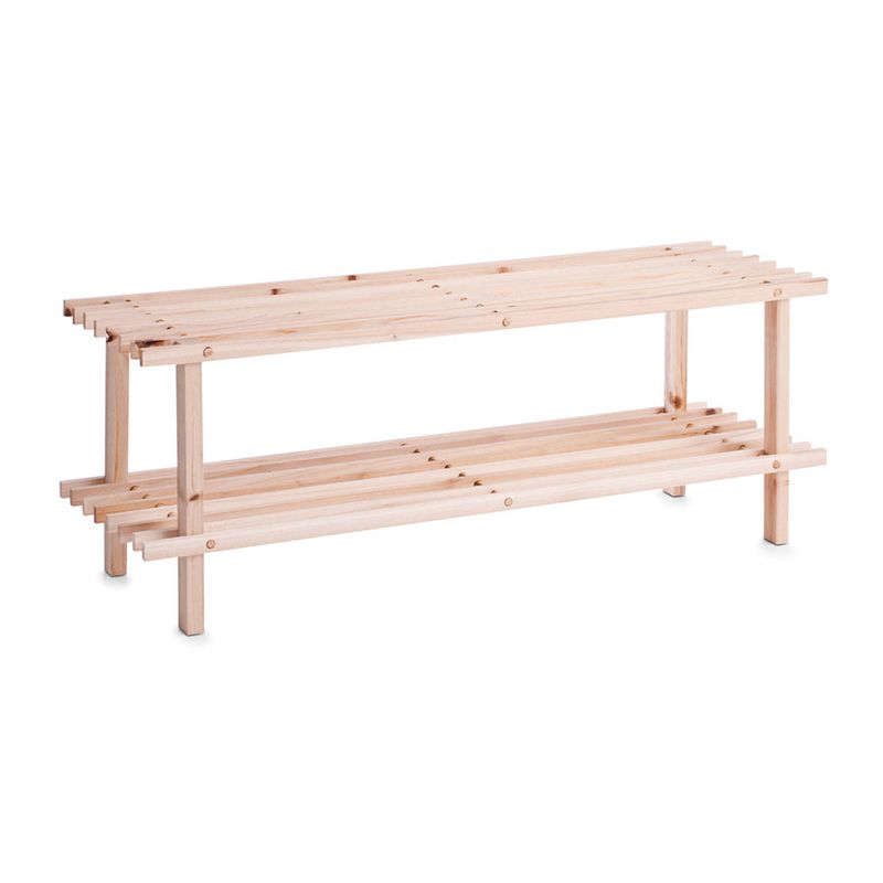 Foto van Zeller - shoe rack, 2 tiers, fir wood