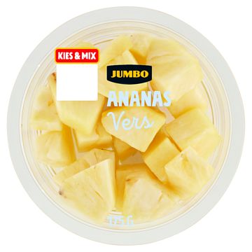 Foto van 3 voor € 6,00 | jumbo ananas stukjes 175g aanbieding bij jumbo