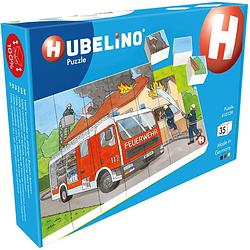 Foto van Hubelino puzzel brandweer junior 26,5 x 18,2 cm 35 stukjes