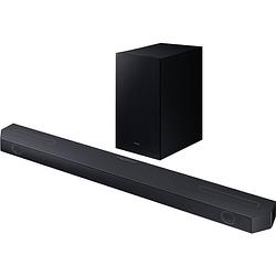 Foto van Samsung hw-q610gc/zg surroundsysteem zwart bluetooth, dolby atmos, incl. draadloze subwoofer, wandbevestiging, usb