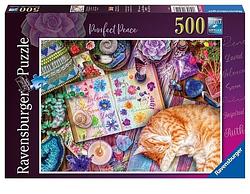 Foto van Tevreden kat (500 stukjes) - puzzel;puzzel (4005556169146)