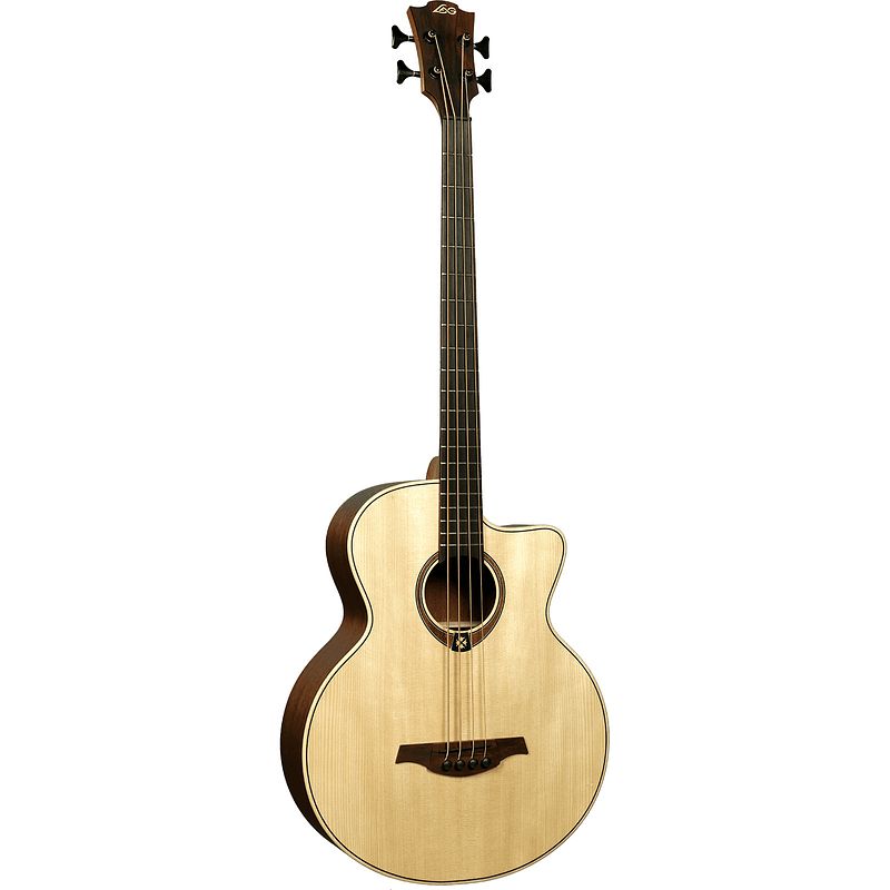 Foto van Lag guitars tramontane 177 acoustic bass t177bce elektrisch-akoestische basgitaar