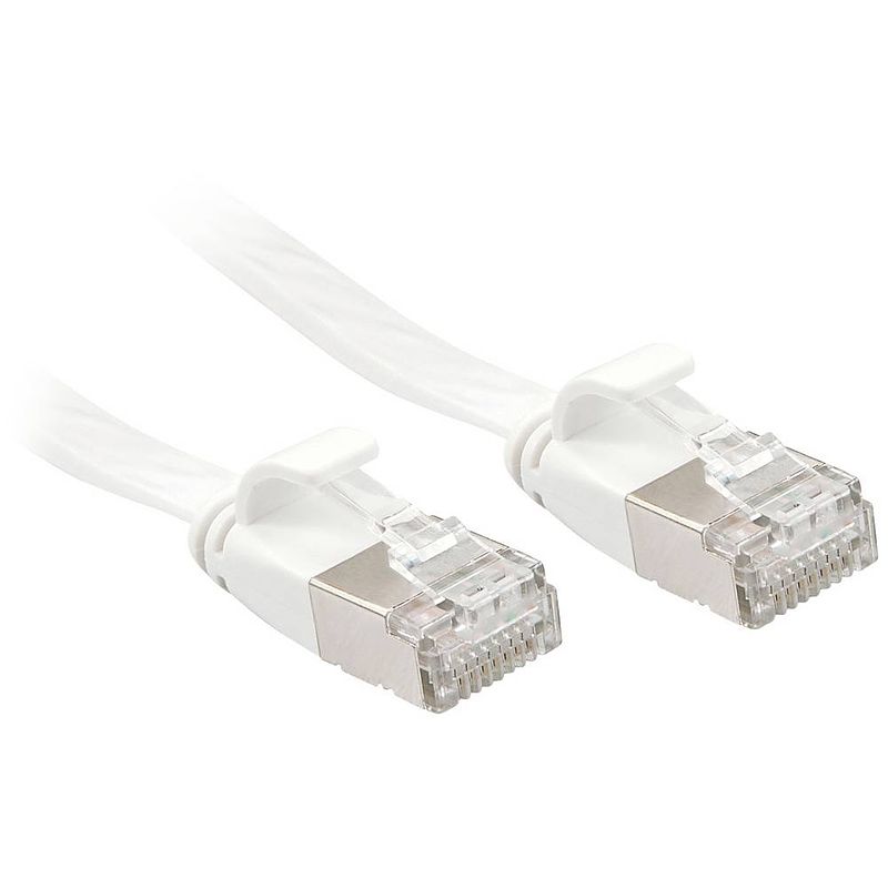 Foto van Lindy 47545 rj45 netwerkkabel, patchkabel cat 6a u/ftp 10 m wit 1 stuk(s)