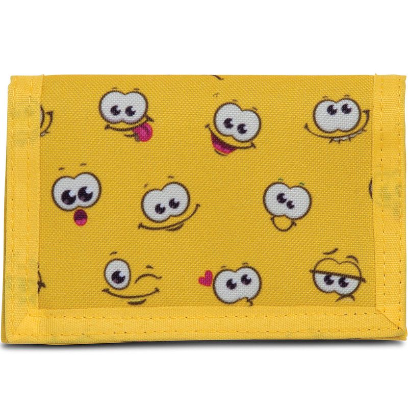 Foto van Bestway portemonnee smiley - 14 x 9 cm - geel