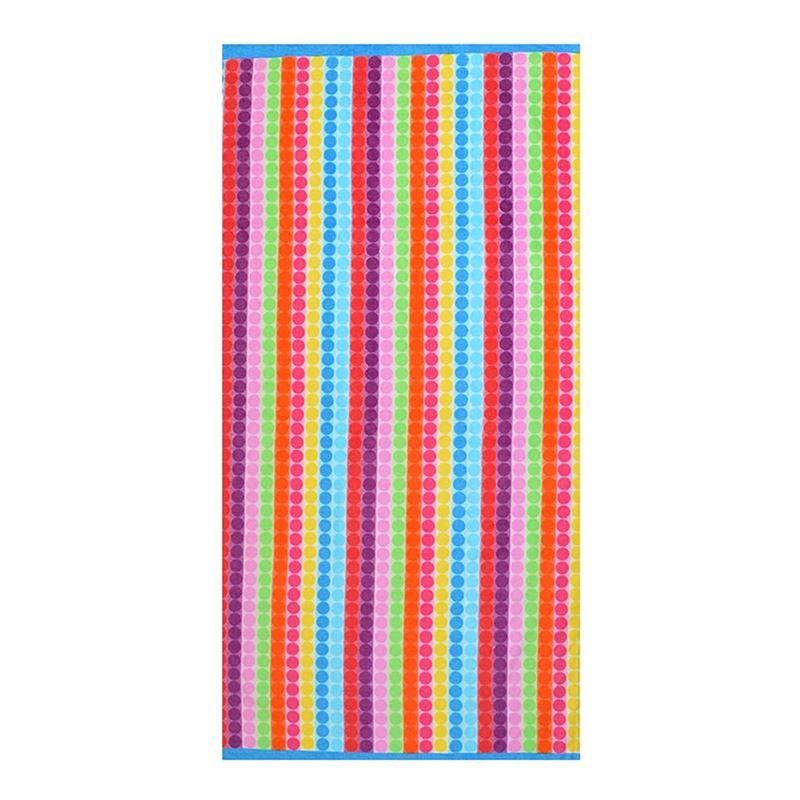 Foto van The beachtowel pixels strandlaken - 100% katoen velours - 75x150 cm - multi