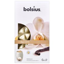 Foto van Bolsius geurwax true scents vanille wax wit 6 stuks