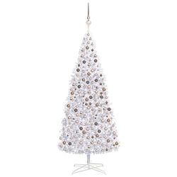 Foto van Vidaxl kunstkerstboom met led's en kerstballen 400 cm wit