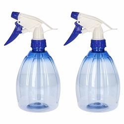 Foto van 2x waterspray plantensproeier blauw 500 ml - plantenspuiten