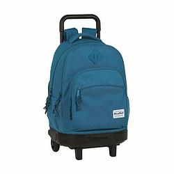 Foto van Schoolrugzak met wielen compact blackfit8 egeo blauw (33 x 45 x 22 cm)