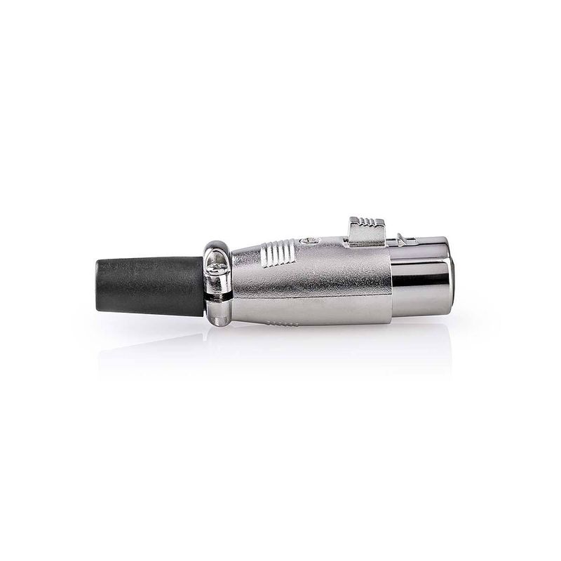 Foto van Nedis xlr-connector - cavc15905me - zilver