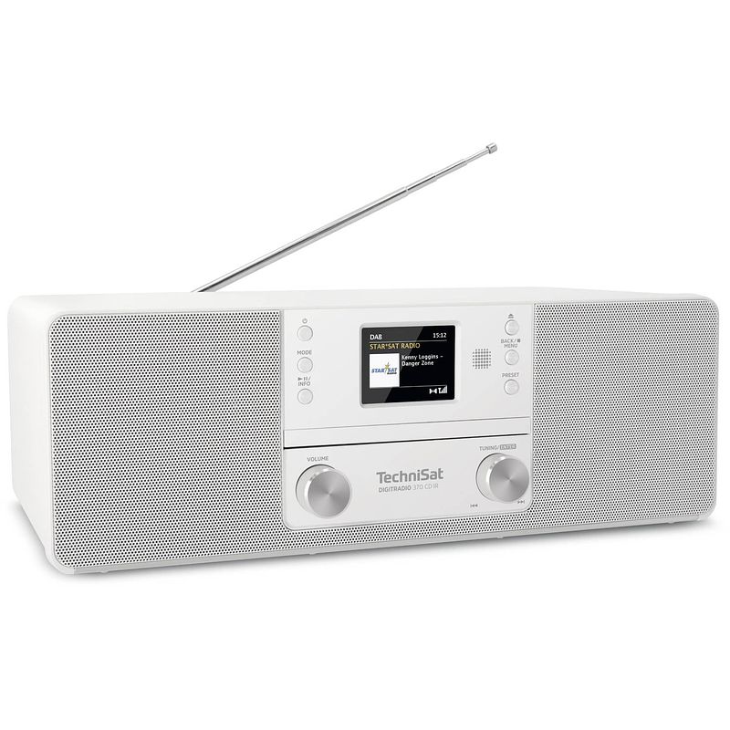 Foto van Technisat digitradio 370 cd ir - dab+ internetradio met cd speler - wit