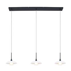 Foto van Moderne hanglamp - steinhauer - glas - modern - g9 - l: 18cm - voor binnen - woonkamer - eetkamer - wit