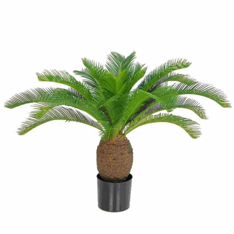 Foto van Kunstplant palm 70 cm - kunstplanten