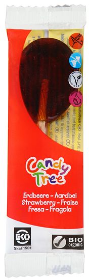 Foto van Candy tree aardbeien lolly