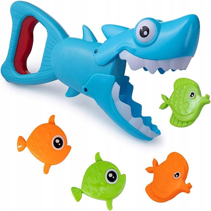 Foto van Eddy toys - badgrijper haai - leuk badspeelgoed - 1 set