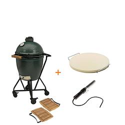 Foto van Big green egg large met integgrated nest & handler en zijtafels