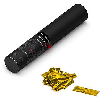 Foto van Magic fx hc01glm handheld confetti cannon 28 cm gold metallic