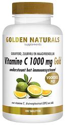 Foto van Golden naturals vitamine c 1000 mg gold tabletten