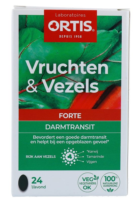 Foto van Ortis vruchten & vezels forte darmtransit tabletten