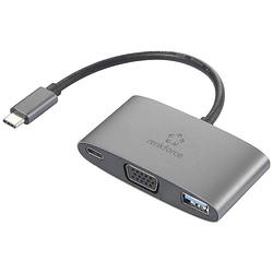 Foto van Renkforce usb-c, vga adapter [1x usb-c stekker - 1x usb-c bus (power delivery), vga-bus, usb 3.2 gen 1 bus a (usb 3.0)] rf-hub-151