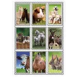 Foto van 3d kinder stickers boerderijdieren 9 stuks - stickers