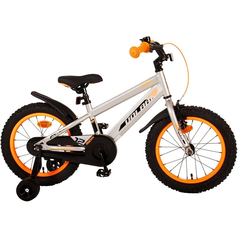 Foto van Volare rocky kinderfiets - jongens - 16 inch - grijs