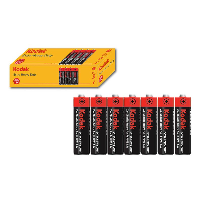 Foto van Kodak extra heavy duty batterijen - 60 stuks - aa