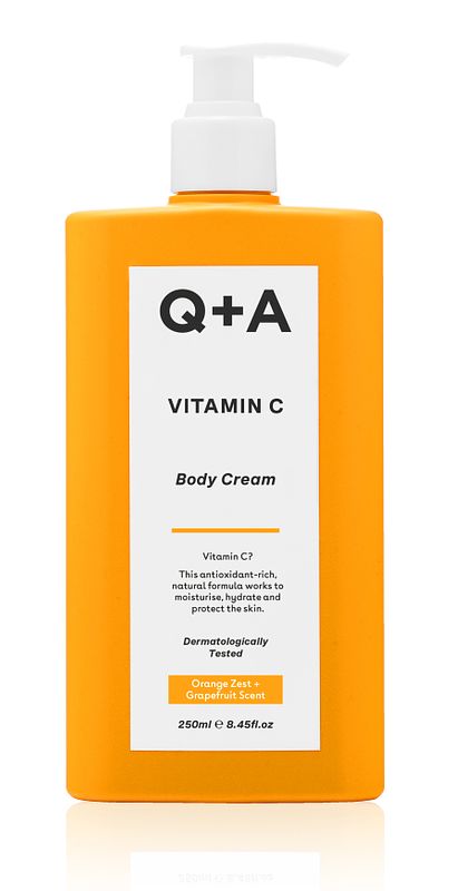 Foto van Q+a vitamine c body cream orange grapefruit