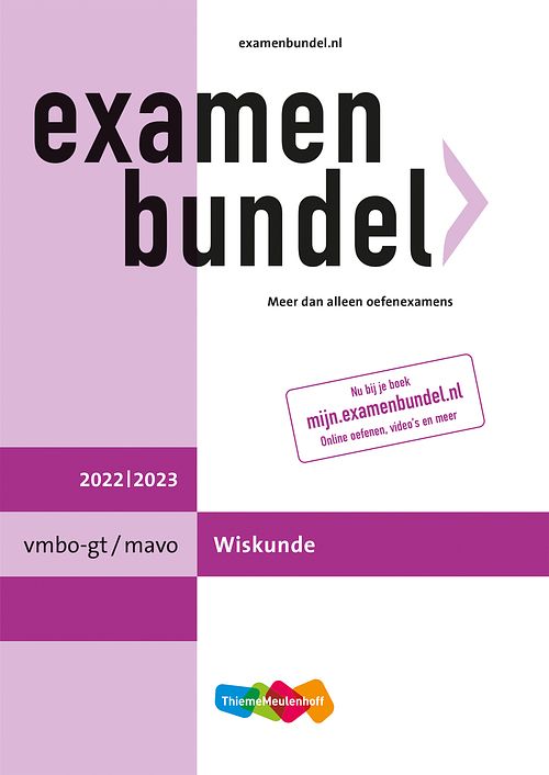 Foto van Examenbundel vmbo-gt/mavo wiskunde 2022/2023 - w. groenen - paperback (9789006639919)