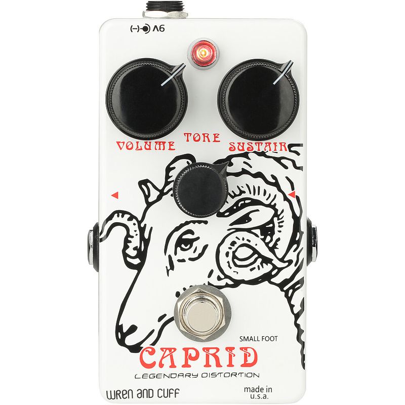 Foto van Wren and cuff caprid small foot fuzz effectpedaal