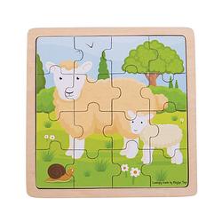 Foto van Bigjigs schapen en lammetjes puzzel